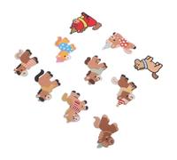 NUOBESTY 10Pcs 2026 Lunar New Year Horse Embroidery Patch Applique Sew-On Decorative Patches for Garments Jeans Backpacks Hats, Chinese New Year Horse Decoration Charm