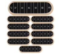 NUOBESTY 10pcs Adhesive Thermometer Sticker, Stick On Temperature Gauge, Temperature Strips for Fermenting Beer Wine Sauerkraut Cider Nursery Water Jar