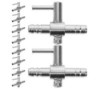NUOBESTY 10pcs Air Valve: Fish Tank Air Valve Pump Connector - Aquarium Airline Tubing Regulator - Oxygen Accessories For Aquarium Maintenance