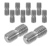 NUOBESTY 10pcs Auto Dent Screw Replacement Dent Puller Screws High Strength Steel Lightweight with M8 to 5/16 Adapter for Auto Puller Head Car Repair Shops