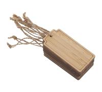 NUOBESTY 10pcs Bamboo Plant Tags with String, Reusable Garden Plant Labels for Pots and Planters, Waterproof Hanging Signs for Outdoor Gardening and Greenhouse Use