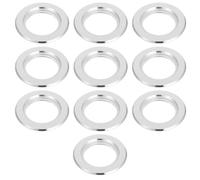 NUOBESTY 10pcs Bird House Hole Protectors Stainless Steel Anti-bite Breeding Box Rings Beautiful Design Prolongs Service Life for Parrots and Wild Birds Garden Nesting
