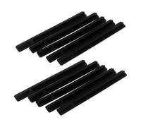 NUOBESTY 10pcs Black Silicone Pci Slot Dust Stopper Caps, 2.8x0.3x0.2in, Easy Removal Port Protectors for Internal Components and Computer Chassis Digital Sockets, Prolong Hardware