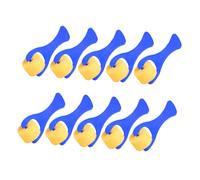 NUOBESTY 10pcs Blue Roller Sponge Paint Brushes for Kids, Children's Painting Tools, Sturdy Sponge Rollers for Art and Graffiti Activities