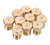 NUOBESTY 10pcs Brass Gas Stove Nozzles Replacement Set for Household and Commercial Use Durable Easy to Install Compatible with Various Stoves for Home Gas Burners