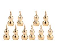 NUOBESTY 10Pcs Brass Gourd DIY Pendants, Sturdy Keychain Charms for Feng Shui Blessing & Good Luck, Lightweight and Portable Design for Crafts, Jewelry Making, Home Decorations