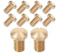 NUOBESTY 10pcs Brass Saxophone Screws for Alto and Woodwind Instruments, Sturdy and Easy Replacement Repair Parts for Musicians Looking to Fix and Maintain Their Instruments, Golden Colour