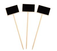NUOBESTY 10Pcs Chalkboard Signs, Wooden Chalkboard Plant Labels Reusable Garden Tags with Stakes for DIY Herb Markers, Seedling Signs, Plant Identification, Garden Décor