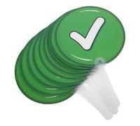 NUOBESTY 10pcs Classroom Voting Paddles Double Sided True False Signs Quick Response Board Plastic Material Resistant to Fading and Easy to Clean for School and Activities