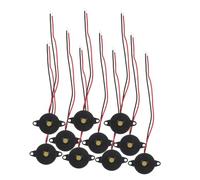 NUOBESTY 10pcs Dc Active Piezoelectric Buzzers High Decibel Continuous Tone Electric Alarm Devices for Car Alarms Physics Circuits Game Buzzers and Warning Systems