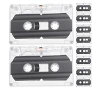 NUOBESTY 10pcs Diy Audio Cassette Tape Blank Interview Recorders Audio Tapes for Diy Projects Greetings Creative Messages Music Cassette
