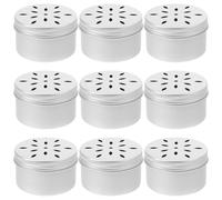 NUOBESTY 10Pcs Dog Scent Training Case Hollow Aroma Holder with Aluminum Petal Lid for Nose Work and Odor Detection and Bite-resistant Tool for Canine Scent Games and Stress Relief