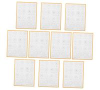 NUOBESTY 10pcs Dry Erase Fraction Manipulative Sheets Double Sided Reusable Math Learning Kit for Elementary School Students Practice Teaching Fractions