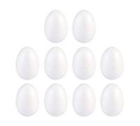 NUOBESTY 10pcs Easter Egg Fillers Paintable Foam Eggs Diy Easter Decorations Outdoor Decorations