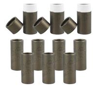 NUOBESTY 10pcs Essential Oil Bottle Packaging Boxes Kraft Cardboard Tubes with Lids 10ml Black Gold Cylinder Tea Leaf Storage Tubes for Home and Travel