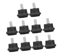 NUOBESTY 10pcs Fixed Office Chair Casters Wheels Anti-slip Stable Replacement Furniture Castors Desk Chair Glides for Stools and Office Desks Secure Stationary Feet Stopper