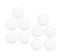 NUOBESTY 10pcs Foldable 9.8inch White Sublimation Fan with Space-saving Design and Plastic Cloth Material, round Handheld Fan for Weddings and Festive Events