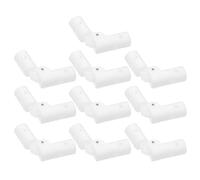 NUOBESTY 10Pcs Folding Bathtub Frame Elbow Connectors Plastic L-Shaped Joint DIY Portable Tub Repair Kit for Collapsible and Folding Bathtubs