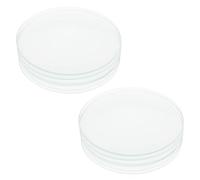 NUOBESTY 10pcs Glass Watch Glass for Laboratory Use, Teaching Tool Smooth Edges to Increase Fluid Surface Area, for School Laboratory and Chemical Experiment