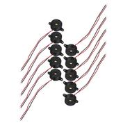 NUOBESTY 10pcs High Decibel Active Piezoelectric Buzzers Dc Continuous Sound Electronic Alarm for Physics Experiments Games and Safety Indicators Compact and Easy to Install