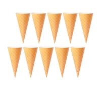 NUOBESTY 10pcs Ice Cream Cone Shaped Flower Cones with White Card Lamination for Wrapping Paper Flower Bouquet, Enhances Visual Enjoyment and Holding Lavender, for Valentine's Day