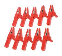 NUOBESTY 10pcs Insulated Test Clips Bright Color Alligator Clamp Testing Clamp Fully Enclosed Safety Electrical Test Clip for Professional DIY Use