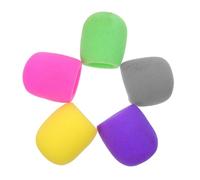 NUOBESTY 10pcs Microphone Sponge Covers Mic Protective Sleeves Thickened Sponge Material to Improve Microphone Performance and Protect for News Interviews and Conference Rooms