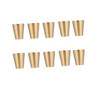 NUOBESTY 10Pcs Modern Minimalist Solid Wood and Pure Copper Cabinet Handles Durable Single Hole Drawer Pulls for Wardrobe Doors Practical Home Supplies