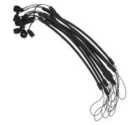 NUOBESTY 10pcs Pen Lanyard Leash Tether Lanyard for Stylus Pen Lightweight Universal Compatibility 6mm Id Loop Black for Classroom and Parties