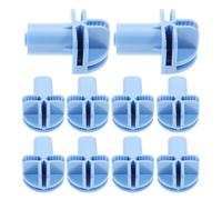 NUOBESTY 10pcs Plastic Cat Cage Caster Wheel Connectors for Wardrobes and Multiple Cages, Abs Material Easy Installation to Convenience, Small Rolling Wheel Adapters and Swivel Caster