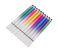 NUOBESTY 10pcs Portable Capacitive Stylus Pens for Touch Screens Dual-ended Macaron Gradient Colors Smooth Writing and High Sensitivity for Phones and Tablets Silent and Precise Drawing
