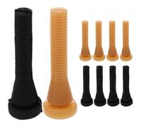 NUOBESTY 10pcs Poultry Hair Removing Plucking Fingers Set, Small Black Rubber and Yellow Beef Tendon Sticks for Chicken, Duck, Goose, Quail Plumage Removal in Farm and Slaughter Use