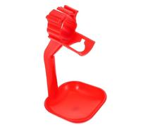 NUOBESTY 10pcs Poultry Water Dispenser Cups Hanging Chicken Drinker Bent Arm and Holes for Ducks Pigeons Goose Feeding