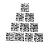 NUOBESTY 10pcs Removable Tile Stickers Peel and Stick Retro Wall Decals for Kitchen Backsplash Decorative Self Adhesive Wallpaper for Smooth Surfaces Easy to Clean and Install