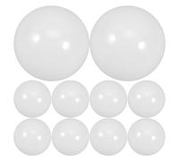 NUOBESTY 10pcs Replacement Plastic Lamp Shade, Decorative Plastic Lampshade, Half Round Design, PC, White, Prevents Fogging, Easy Installation, for Half Round Lamps and LED