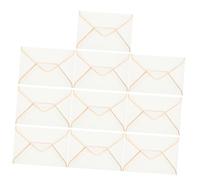 NUOBESTY 10Pcs Rose Gold Translucent Envelopes for Invitations Blank Decorative Tracing Paper Wraps Thick Material Wedding Birthday Anniversary Cards Party and Shower Suitable