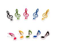 NUOBESTY 10pcs Score Clips Music Music Page Holder Mental Piano Holder Random Pattern Pp Material Safe