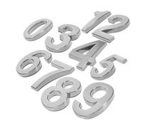 NUOBESTY 10pcs Self Adhesive House Numbers Stickers Modern Grey Door Numbers for Mailbox Hotel Room and Home Address Easy to Install Elegant Design for Visibility