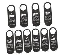 NUOBESTY 10pcs Sign Door Office Do Not Disturb Knock The Cat Hanger Double Sided Practical Do Not Disturb Portable Hanging Door Pendant for Hotel Mall Bar Club