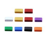 NUOBESTY 10pcs Silicone Watch Strap Rings Movable Bezel Loops Replacement Bands Soft Comfortable Variety Colors for Watch Strap Repair