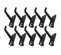 NUOBESTY 10pcs Square Board Hook Heavy Duty Utility Hooks for Garage Walls for Shelving Units for Home Garage Workspaces Keyhole Design for Pegboard