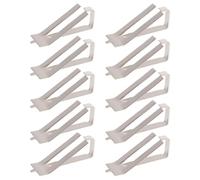 NUOBESTY 10pcs Stainless Steel 3D Printer Bed Clips with Strong Grip for Glass Plate and Pei Plates, Universal Compatibility Heated Bed Hold Clamps for Secure 3D Printing