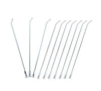 NUOBESTY 10pcs Steel Dirt Bike Wheel Spokes for Rim Replacement, 7.5 Inch Silver Motorcycle Spoke Set with Effective Shock Absorption, for Offroad Performance and Outdoor Adventures