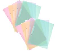 NUOBESTY 10pcs Swing Clip Report Covers: Plastic File Folder with Swing Clip for Office School - Portable Document Organizer for Business Reports Papers Files Presentations