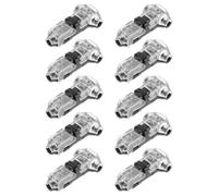 NUOBESTY 10Pcs T Type Wire Connectors Solderless No Wire Stripping Quick Splice Cable Terminals for Low Voltage Electrical Wiring and Industrial Use