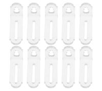 NUOBESTY 10pcs Transparent Acrylic Corner Brackets Supports for Display Boxes and Clear Fixing Accessories for Shelves and Furniture Repair