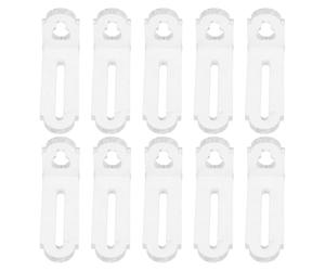 NUOBESTY 10pcs Transparent Acrylic Corner Brackets Supports for Display Boxes and Clear Fixing Accessories for Shelves and Furniture Repair