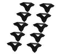 NUOBESTY 10pcs Transparent Plastic Cube Stands Pedestal for Organized Storage and Stylish Display of Cubes Triangle Base Enhancing Visual Presentation for Enthusiasts