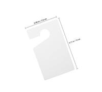 NUOBESTY 10pcs Waterproof Parking Permit Holder Blank Tags for Rearview Mirror Multi-use Hanging Parking Permit Signs for Car Windscreen and Door