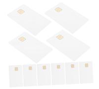 NUOBESTY 10pcs White Ic Cards with Memory for Access Control Systems PVC Copper Material Blank Credit Cards with Chip for Company School Community Use